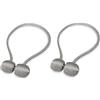 Tex family CALAMITA Ferma Tenda Smart © TIEBACK Fibbia per Tende 2 Pezzi - Grigio