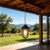ChaoZan Rustica Lampade a sospensione Esterno E27 Impermeabile Metallo Nero Regolabile Alluminio Retrò Lampadario Plafoniera per Camera da letto Corridoio Bagno Balcone Giardino Gazebo Terrazza