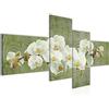 Runa Art Quadro XXL Orchidea Fiori 200 x 100 cm Stampa D'Arte Murale Tela Non Tessuta Decorazione Soggiorno Camera Da Letto 204141a