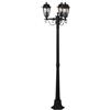Lindby Lampione da esterni (Antico) colore Marrone, in Alluminio Candelabro lampada