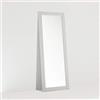 ARHome Specchiera da Parete, 160 x 60, Bianco Frassinato, Specchio da Terra, Made in Italy