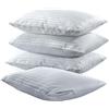 SalGiu Sotto Federe Cuscino Letto Cotone Con Cerniera (Set da 2-4-6-8-10 pezzi) Bianche 50x80 (2 pezzi)