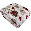 Tata Home Coperta Divano Plaid Coperta Morbida Plaid Divano in Morbido e Caldo Pile Invernale Peloso in Fantasia Misura 127x150 cm Dis. Orsacchiotti Colore Panna