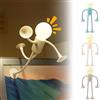 Fyeme 4 pezzi divertente luce notturna sportiva con ventosa, forma fai da te, luci notturne, pieghevoli, forma variabile, divertente luce notturna per camera da letto, cameretta dei bambini, soggiorno
