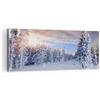 ARTTOR Quadro su Tela 100x40cm Stampe da Parete Avventura alpi inverno neve Grandi Decorazione Murale Camera da Letto Cucina 1 pezzo Quadri Moderni Soggiorno Grafica Immagini Wall Art Canvas AB100x40-2433