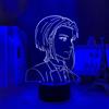 KJsdaADSA Anime Moriarty The Patriot William James Moriarty lampada 3D Illusion Night Lamp Home Room Decor Acrilico LED Light Regali per bambini 7 colori