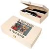 Creative Deco Scatola in Legno per 2 Bottiglie di Vino con Testo e Foto