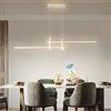 Lanekd Lampada a Sospensione Sala Tavolo da Pranzo LED Lampadario Cucina a sospensione Moderna Dimmerabile Salotto Plafoniera Altezza Regolabile Camera da Letto Ufficio Soggiorno con Telecomando 150cm Bianco