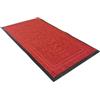 Comart - Tappetino Asciugapassi Victor - 45x75 cm - Zerbino in PVC per Ingresso Esterno o Interno - Base Antiscivolo - Sottile - Fuori Porta per Entrata - Design in 3D - Rosso - Scritta Welcome
