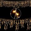 Monzana Catena Luminosa 200 LED 10m IP44 Risparmio Energetico Cascata di Luci Natalizie Giardino