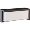 Silamp Applique da Parete Nera 24W 220V IP65 per Esterno Switch 3000k-4200k-6400k Rettangolare