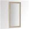 ARHome Specchiera Parete Modern, 120 x 60, Frassino Crema, Specchio Parete Muro, Made in Italy