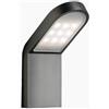 TAO LUCE RISE Single, Faretto LED da Parete per Esterno, Finitura Antracite, Illuminazione Minimalista per Facciate, Ingressi e Terrazze, 6W, 600 Lumen, IP66, Altezza 19,7 cm
