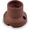 AMARCORDS - Plafoniera in porcellana attacco e27 base applique portalampade vintage colore CORTEN