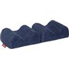 PIKOLIN - Cuscino Viscoelastico Pieghevole per Gambe e Ginocchia | 20x15 cm, Memory Foam | Aloe Vera, Ergonomico e Traspirante | Fodera Lavabile, Certificato OEKO-TEX