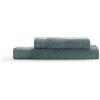 COGAL® - Set Asciugamani 500 gr/mq Modello Essentia - 40x60 cm + 60x100 cm - Spugna 100% Cotone, con Riccio Alto, Morbido e Ultra Assorbente - MINERAL BLUE