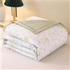 DOTBUY-SHOP Trapuntino Copriletto Estivo Primaverile, Trapunta Leggera, 100% Poliestere Copriletto Trapuntato Cotone per Letto Singolo Letto Matrimoniale (Lime,150x200)