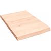 vidaXL Piano Bagno 40x60x(2-4) cm in Legno Massello Non Trattato