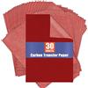 PSLER Carta carbone rossa per tracciare carta copiativa in grafite - PSLER 50 fogli di carta grafite rossa, utilizzata per tracciare modelli di disegno in progetti di legno, tela di tela, artista, lettere