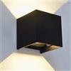 OZZKI Applique da Parete Interni Swing lampada a parete quadrata interno all'aperto Dimming da parete da 10 w Lampada impermeabile a seme del semicerchio lampada da parete interno GUIDATO Luci da corr