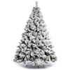 Nataland Albero di Natale Artificiale Verde Innevato Modello Everest Altezza 180 Cm, Abete Super Folto con Effetto Realistico e Rami Con Aghi Anticaduta
