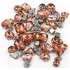 Brillabenny Mix 50 Pietre CASTONI Strass da Cucire Vetro CABOCHON Sew On Rhinestone Claw Sewing Shoes Decoration Stone DIY Accessories (Pesca Light Peach)