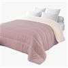 Corredocasa Trapunta 4 Stagioni Made in Italy Piumone Imbottitura 350gr/mq Coperta in Morbida Microfibra di Poliestere Casa (Cipria/Beige, Singolo 160x260 cm)
