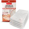DETERMONDO 4 Sacchetti Sottovuoto XXL 80x120cm, Buste Salvaspazio per Vestiti, Piumoni, Coperte e Lenzuola, Riutilizzabili e Profumati, Materiale Resistente, Ideali per Armadio e Viaggio