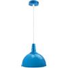 LEDSone Lampada a sospensione moderna vintage industriale blu da appendere al soffitto a cupola, ideale per sala da pranzo, bar, club e ristoranti, base E27 (azzurro)