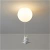 Jadssox lampada da soffitto del fumetto Camera dei bambini apparecchio di illuminazione a soffitto semi-incasso Mini lampadario bianco con maiale in resina, globo vicino alle plafoniere per la camera dei bamb