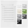 Estika Tende a rullo giorno e notte senza forare set da 2-60 x 220 cm - Bianco - per interni, per finestre, tessuto semi-trasparente, fissaggio a morsetto (Klemmfix), protezione solare