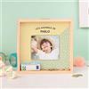 Wanapix | Salvadanaio in Legno Personalizzato con Foto/Nome/Testo| Salvadanaio 3D | Legno di Pioppo e Acrilico Trasparente | Quadrato 21 cm | 100% personalizzato