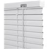 Generico Veneziana in Alluminio su Misura 45 60 70 95 110 125 130 145 150 160 180 195 200 210 cm, 25 mm Lamelle Tenda Orizzontali, Tende Veneziane da Interno Esterno per Finestre(Bianco)