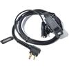 HYSHIKRA Cavo adattatore radio universale a 2 vie da 3,5 femmina a 2 pin con PTT compatibile con Motorola CP040 DP1400 GP68 GP88 GP300 XT420