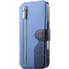 TUUNKMUY Custodia a portafoglio per Samsung Galaxy A32 4G, in pelle retrò, antiurto, con scomparti per schede, tasca con cerniera, cavalletto, chiusura magnetica, per Samsung Galaxy A32 4G, blu