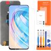 AGCUT per Honor X8A 2023 Schermo LCD per Honor 90 Lite 5G CRT-NX1 6,7 Pollici Display LCD Display Touch Screen Replacement Assembly con Riparazione Kit, Nero