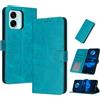 PanXCase Cover Libro per Oppo A6x 5G/4G / Oppo A6 5G/4G - Custodia PU Pelle Wallet, Supporto, 3 Porta Carte, Magnetica Antiurto Case (Verde)