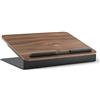 Woodcessories - Supporto pc portatile legno, Compatibile con 10''-16'', Supporto laptop, universale ed ergonomico in legno (Noce)