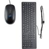SIMPLETEK - Kit Mouse e Tastiera Neri USB Cablato Slim Business Layout Italiano QWERTY ITA IT | Tastiera 803181-061 + Mouse 672654-001