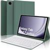 WINCHKING Tastiera per Samsung Galaxy Tab A9 8.7, Cover Galaxy Tab a9 con Tastiera, Bluetooth Italiano Rimovibile Keyboard per Samsung Tablet A9 2023 8.7 Pollici, Verde