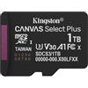 Kingston Canvas Select Plus Scheda di memoria microSD 1TB micSDXC Gen3 150R A1 Adattatore SD non incluso - SDCS3/1TBSP