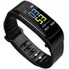 XJHYJS Schermo a colori da 0,96 pollici 2 in 1 Auricolare Bluetooth Braccialetto intelligente Vivavoce Braccialetto Orologio intelligente Auricolare Cardiofrequenzimetro Fitness Tracker per Android iOS Black