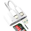 WASRUYI Adattatore Lettore di Schede USB C e per Lightning per iPhone16 15 14 per iPad per Apple MacBook Pro SD Micro SD Card Reader Fotocamera Memoria TF USB OTG Fotografia Trasferire Compatibile per Samsung