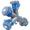 FERRI GROUP Adattatore Tripla da Spina CEE a 3 Prese Monofase 2P+T 16A 230V - IP67 Industriale (Tripla Monofase IP67)