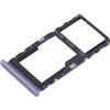 Generico Ricambio Compatibile con TCL 405 406 408 T506D T506K T507D T507U T507A Carrello Vassoio Alloggio SUPPORTO adattatore SLOT PORTA CARD carrello per SCHEDA SIM + vano Memoria Micro Sd (Viola)
