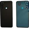 Senza Marchio Ricambio Copri Batteria + biadesivo + lente compatibile per XIAOMI REDMI NOTE 8 / M1908C3JG M1908C3JE M1908C3JH n.1 retro Posteriore Back Cover Retro Scocca + adesivo + lente con cornice (Nero)