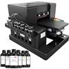 Furvveerr Stampante A4 UV XP600 Stampanti a Getto D'inchiostro Multifunzione Colori Inkjet Flatbed A4 UV Stampante,per Legno,Flacone,Acrilico,PVC,Custodia per Telefono,Metallo etc,con inchiostro