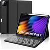 WINCHKING Custodia con Tastiera per Xiaomi Pad 8/8 Pro 11.2, Cover Magnetica Rimovibile Retroilluminata Tastiera per Xiaomi Pad 7/8 11.2 Pollici, Italiano QWERTY Layout, Nero