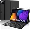 WINCHKING Custodia con Tastiera per Xiaomi Pad 8/8 Pro 11.2, Cover Magnetica Rimovibile Tastiera per Xiaomi Pad 7/8 11.2 Pollici, Italiano QWERTY Layout, Nero
