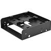 Bewinner Alloggiamento per unità floppy - Supporto per HDD/SSD da 2,5/3,5 a 5,25 - Rack per computer - Supporta dischi rigidi da 7 a 15 mm
